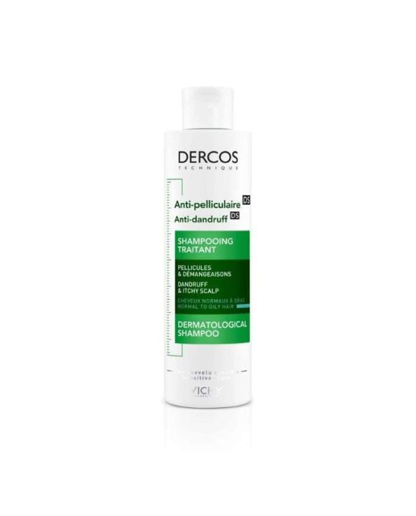 Vichy Dercos DS Shampooing Anti-Pelliculaire Cheveux Normaux à Gras – 200 ml
