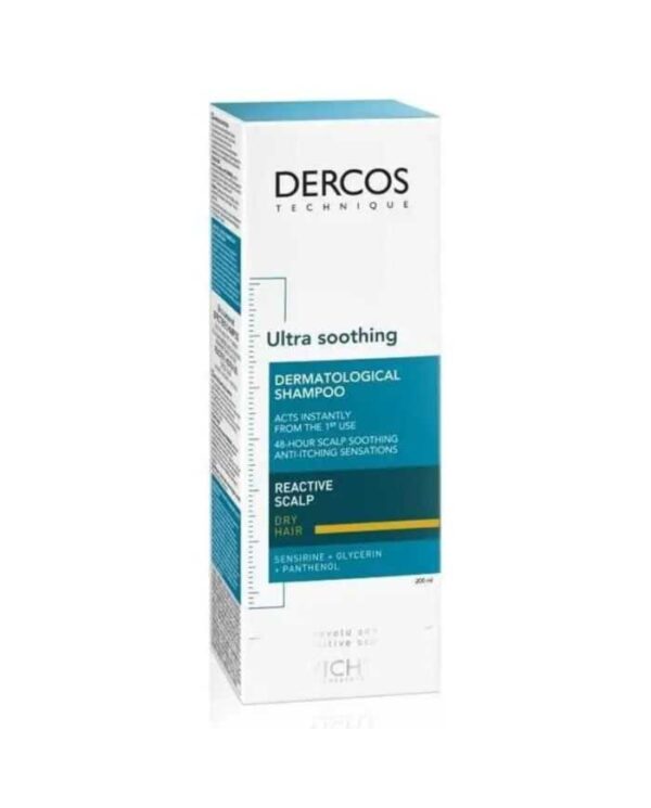 Vichy Dercos Ultra-Apaisant Shampooing Cheveux Secs – 200 ml