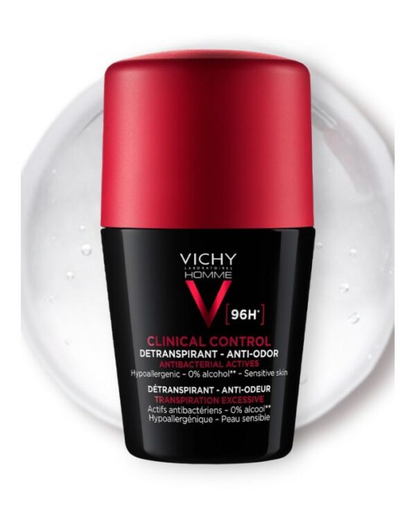 Vichy Homme Clinical Control Déodorant 96H Roll-On – 50 ml