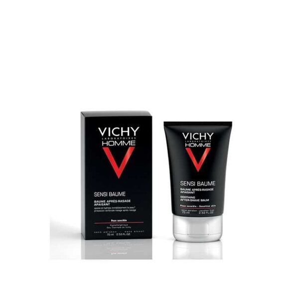Vichy Homme Sensi-Baume Après-Rasage Peaux Sensibles – 75 ml