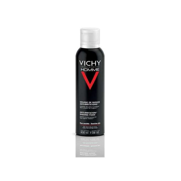 Vichy Homme Sensi Shave Mousse à Raser Anti-Irritations – 200 ml