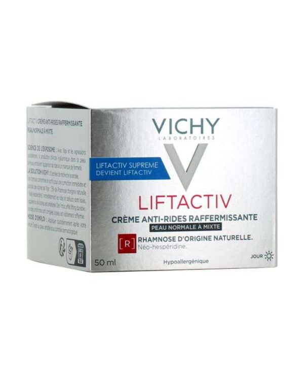 Vichy Liftactiv Crème Jour Anti-Rides Peaux Normales à Mixtes – 50 ml