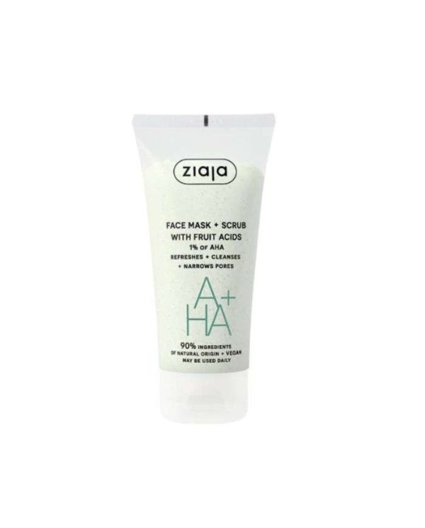 Ziaja AHA+ Masque + Gommage aux Acides de Fruits 1% AHA