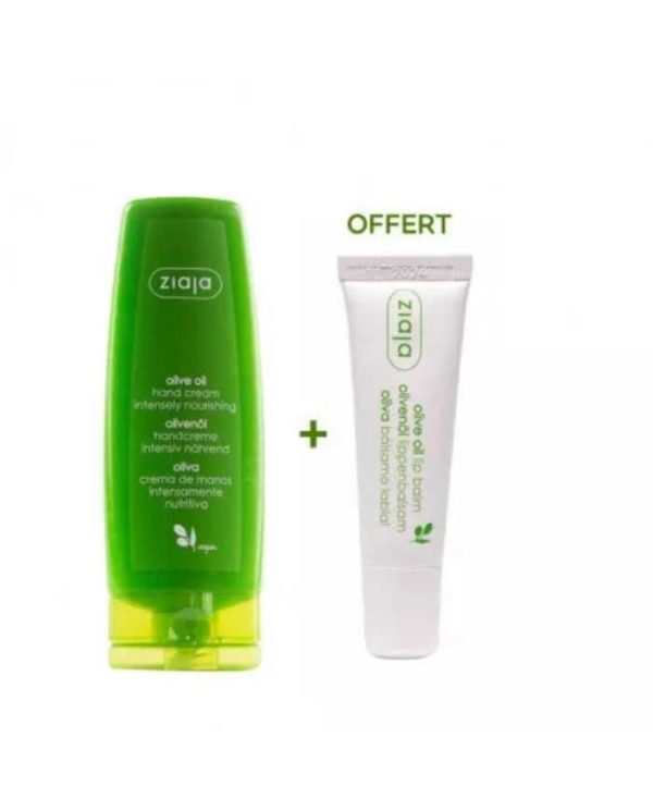 Ziaja Coffret Crème Mains + Baume à Lèvres à l'huile d'olive