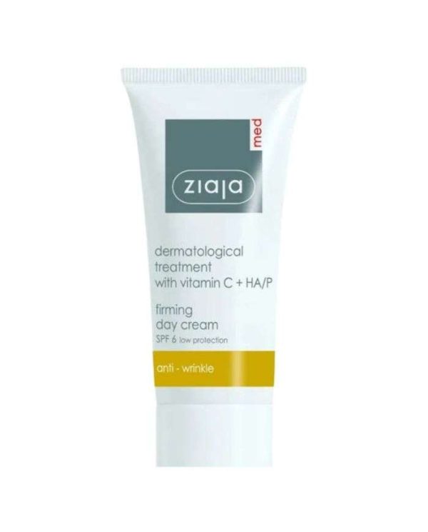 Ziaja Med Crème de Jour Raffermissante Vitamine C + HA Anti-rides – 50 ml