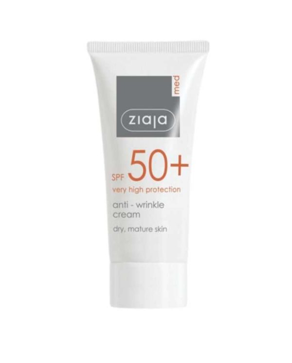 Ziaja Med Crème Solaire Anti-âge SPF 50+ – 50 ml