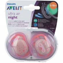 Philips Avent Ultra Air Nighttime SCF376/20 – sucettes 6–18 mois