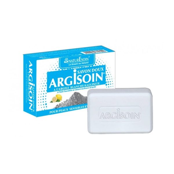 NaturEsoin Argisoin Savon Doux a L’argile Blanche Kaolinite – 125 g