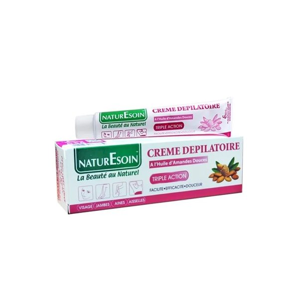 NaturEsoin Crème Dépilatoire à L’huile D’amandes Douces – 50 ml