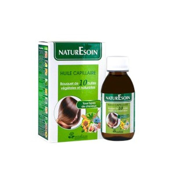NaturEsoin Huile Capillaire 10-Tous Types de Cheveux – 125 ml