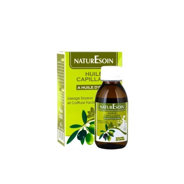NaturEsoin Huile Capillaire à L’huile D’olive-Tous Types de Cheveux – 125 ml